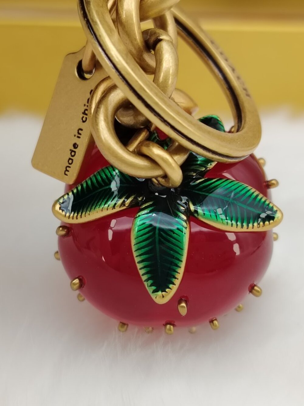 Coach Strawberry Bag Charm - Picture 3 of 6